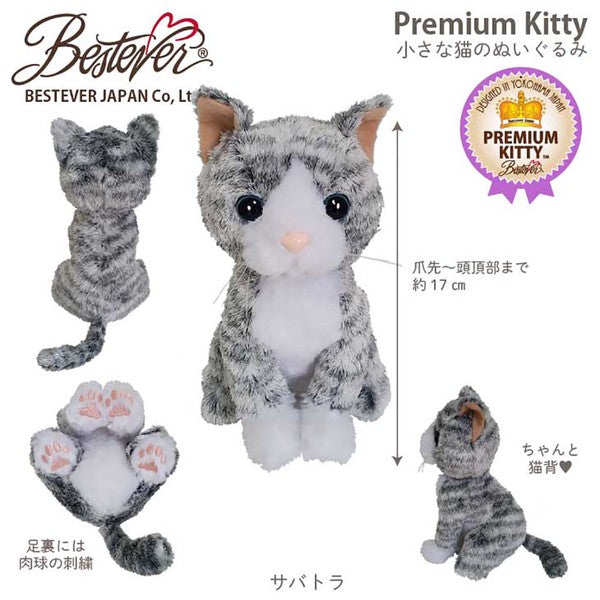 ぬいぐるみ【プレミアム猫 サバトラ】をセットに追加する♪