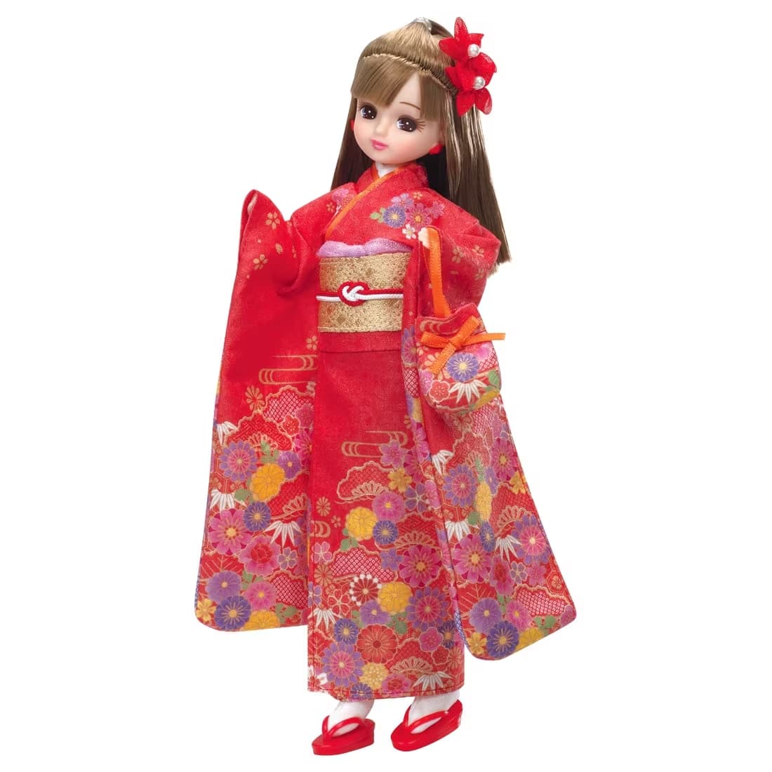 ぬいぐるみ【リカちゃん LD-30 Kimono紅】をセットに追加する♪