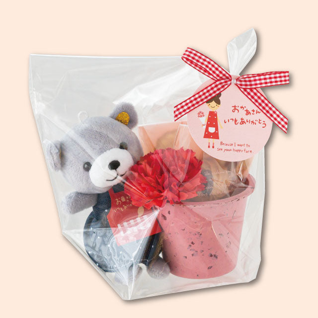 ぬいぐるみ【ラブリーマスコット:くまのミー】1個をセットに追加する♪<バルーンアレンジメント追加専用2個OK>