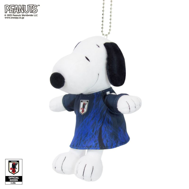 ぬいぐるみ【キーホルダー サッカー 日本代表Ver. スヌーピー】をセットに追加する♪