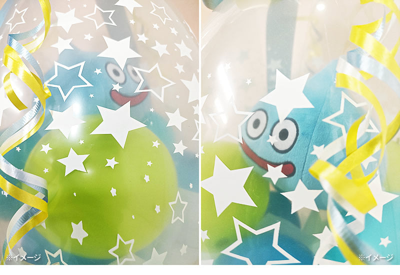 結婚祝い 誕生日 送別 退職 プレゼント ドラクエ好きに贈る スライム ぬいぐるみ バルーンギフト 人気 スライムベス スライムタワー エンゼルスライム コロネホワイト はぐれメタル キングスライム - ぬいぐるみバルーンラッピングギフト：選べるドラゴンクエストM＜青緑＞