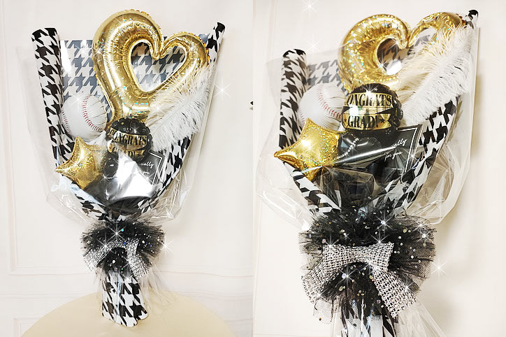 【卓上アレンジメント用オプション】 バルーンブーケ（バルーン花束）タイプに変更！