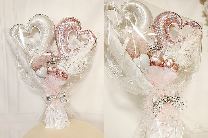 【卓上アレンジメント用オプション】 バルーンブーケ（バルーン花束）タイプに変更！