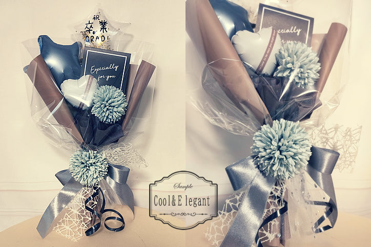 【卓上アレンジメント用オプション】 バルーンブーケ（バルーン花束）タイプに変更！