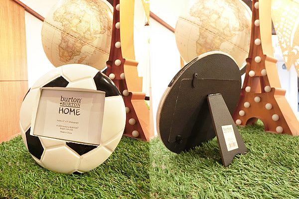 【選択用】写真立て:サッカーボール型フォトフレーム