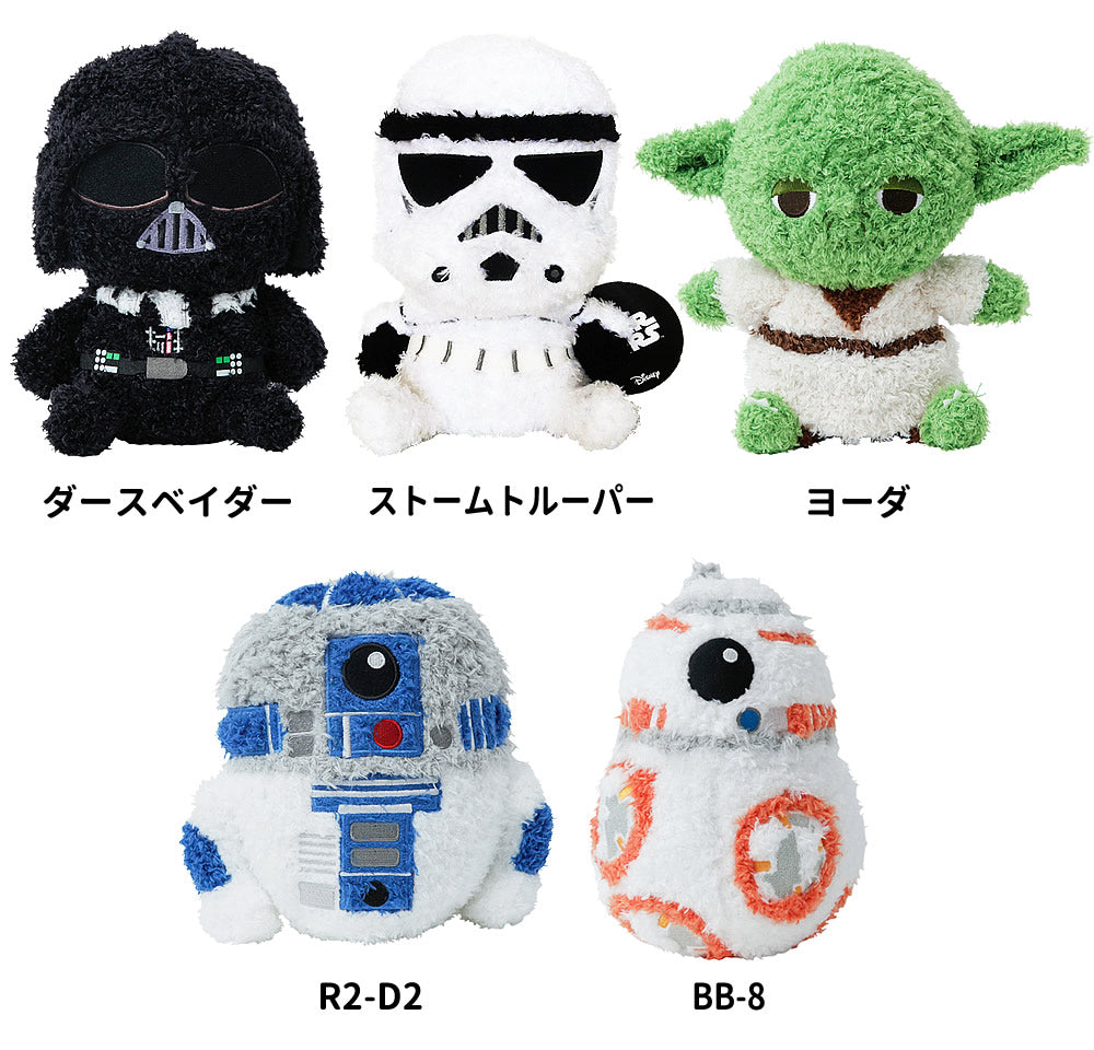 結婚式 電報 祝電 ストームトルーパー ダースベイダー ヨーダ R2D2 BB8 BB-8 -  選べる!スターウォーズPoffMoffポフモフのぬいぐるみが運ぶ♪2バルーンインプチセット