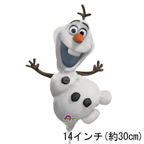 【選択用ミニシェイプバルーン】アナと雪の女王 オラフ　30cm