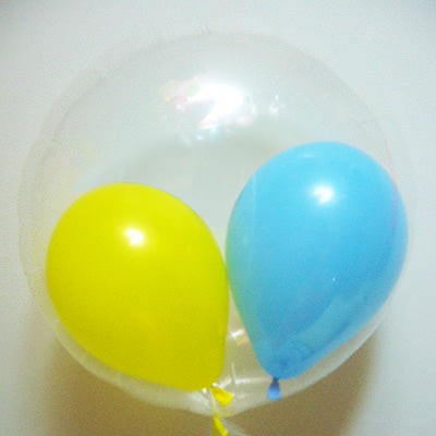 【選択用バルーン】インプチ2丸:水色黄色◆