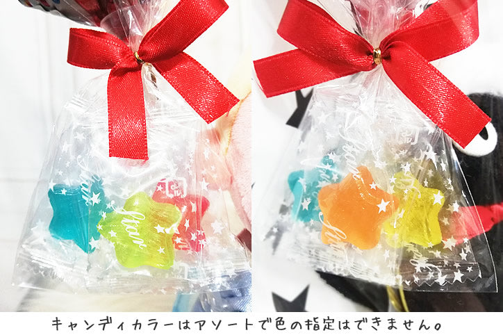 クリスマス プレゼント ジブリ ぬいぐるみ 大トトロ/中トトロ/小トトロ/ネコバス/黒猫ジジ 魔女の宅急便 - クリスマスリース:ミニバルーン星型キャンディ付お手玉ジブリ